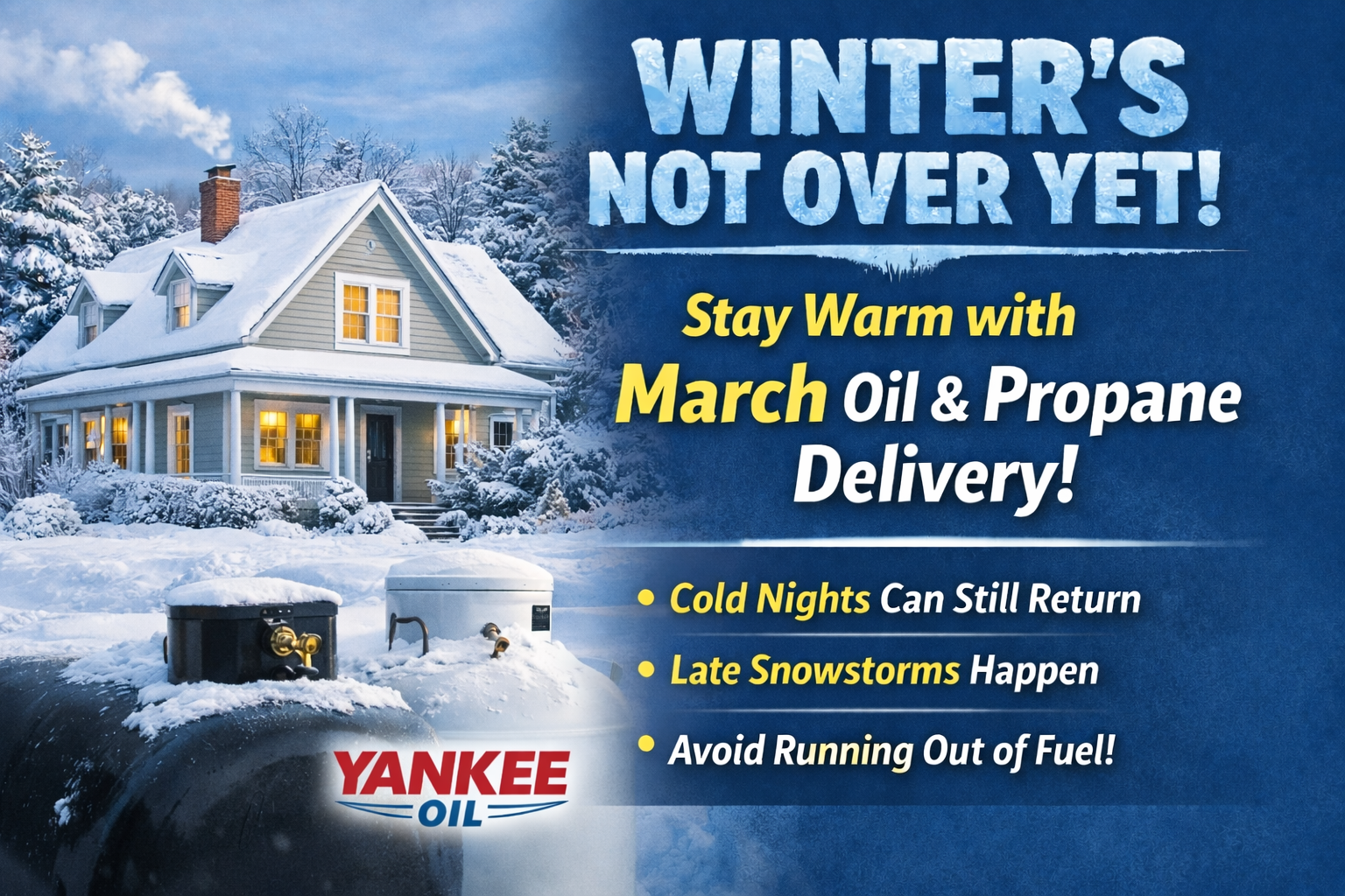 Keep Warm This March: Oil & Propane Delivery and Services in Connecticut